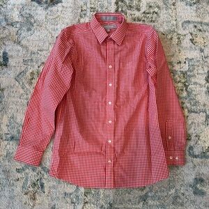 Nordstrom Red Gingham Button Down Shirt